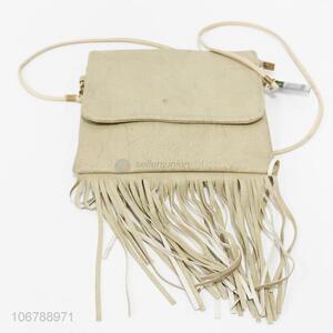 New products fashion pu messenger bag flip bag with tassels