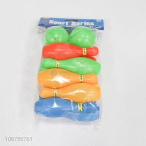 Most popular colorful bowling safety plastic toy for kids
