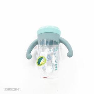 Reliable quality pp material baby feeding bottle with handles