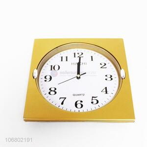 Contracted Design Gold Living Room Plastic Wall Clock