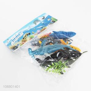 Competitive price kids colorful plastic shark toy set