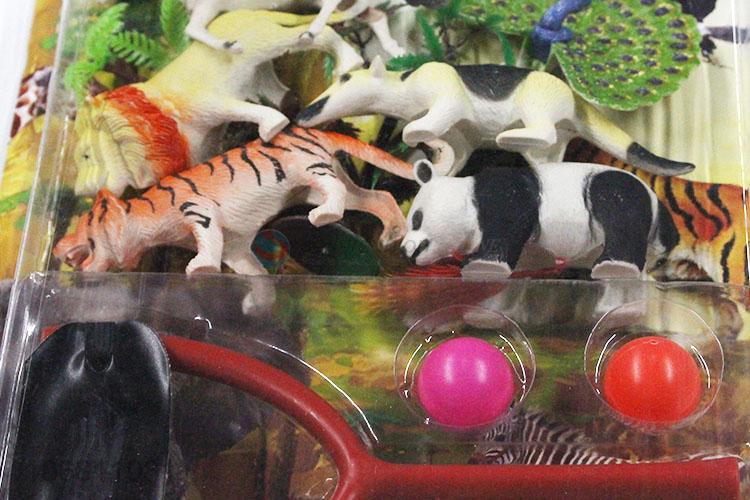 New Design Plastic Slingshot Animal Model Toy Set