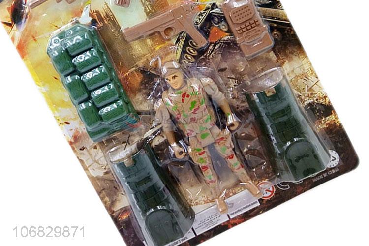 Recent design military model toys mini plastic soldier toys