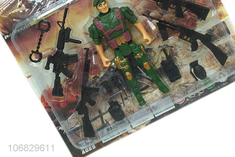 Wholesale cheap military toys play set soldier force toys