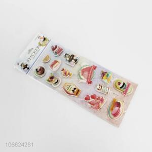 Wholesale custom 3D pvc book sticker multi-tier printed sticker