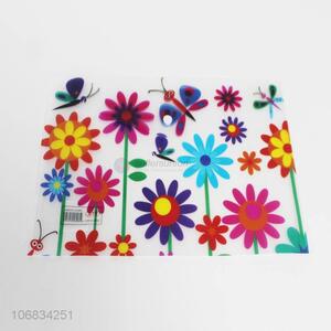 Factory Price Cartoon Flowers Pattern Plastic PP File Bag