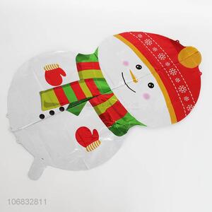 Wholesale snowman shape foil material balloons for christmas theme party
