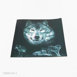 Good Factory Price Art 3D Animal Wolf Painting for Wall Decor