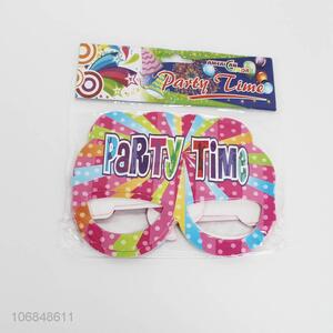 Hot selling 10pcs colorful party glasses paper glasses