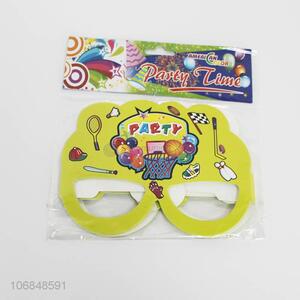 Competitive price 10pcs party paper glasses party mask