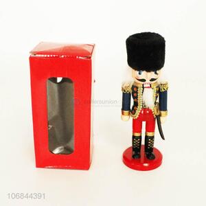 Good quality Christmas ornaments wooden nutcracker soldier