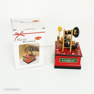 Top selling Christmas gift wooden rotating music box