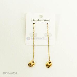 Factory Price Simple Style Jewelry Ladies Golden Earring