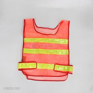 cheap hot sale orange road safety reflective vest