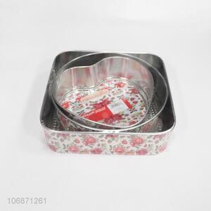 Good Sale 3 Pieces Metal Cake Mould Set