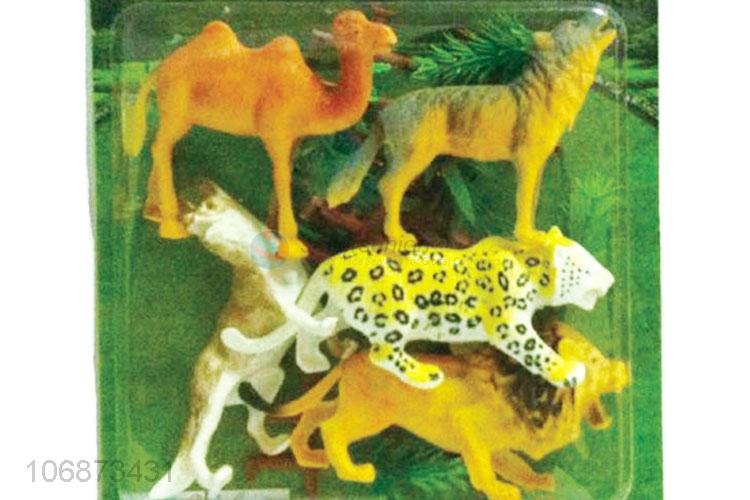 Wholesale Realistic Zoo Animal Model Plastic Toy Set