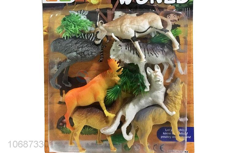 Good Sale Plastic Wild Animal Model Toy Set