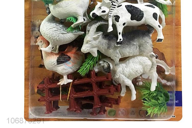 Best Sale Plastic Farm Animal Model Toy Set