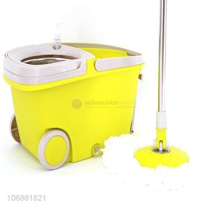 High quality household cleaning 360° spin floor mop and walkable mop bucket