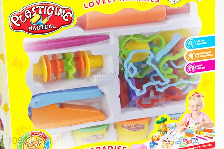 New products intelligent colorful play dough and clay molds for kids