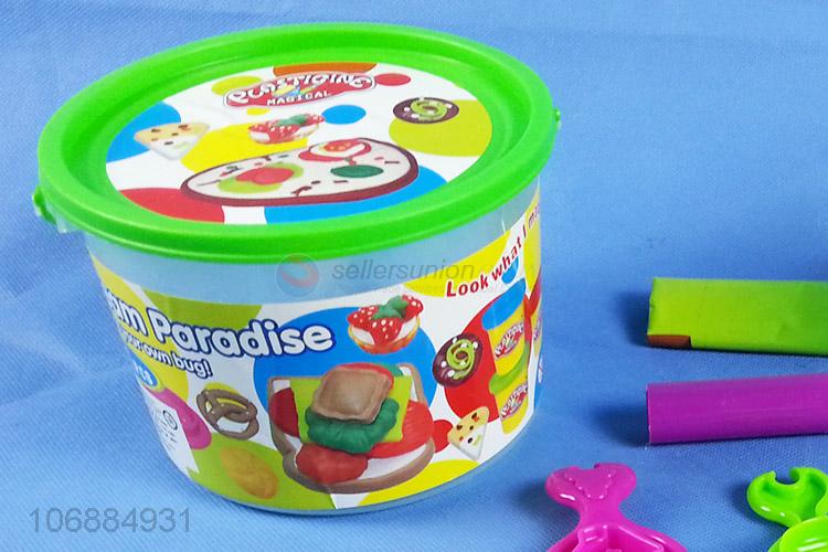 Factory wholesale educational diy colorful plasticine toy and clay molds kit