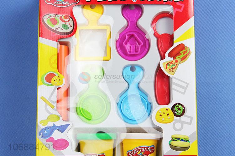 Latest arrival educational diy colorful plasticine toy and clay molds kit