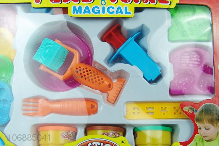 Recent style children educational creative color clay toys with plastic molds