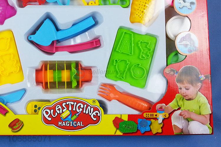 Hot sale educational diy colorful plasticine toy and clay molds kit