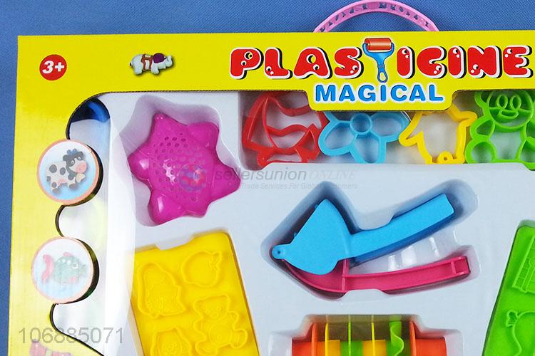 Hot sale educational diy colorful plasticine toy and clay molds kit