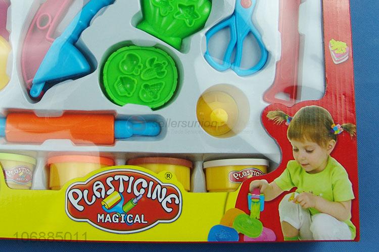 Bottom price non-toxic kids plasticine modeling clay toys with clay tools