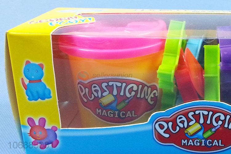 Reasonable price non-toxic kids plasticine modeling clay toys with clay tools