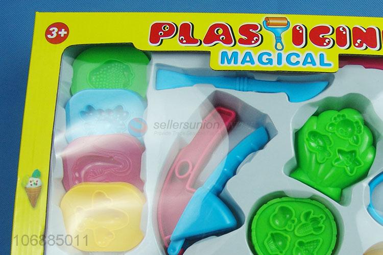 Bottom price non-toxic kids plasticine modeling clay toys with clay tools