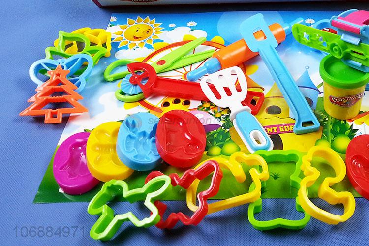 Wholesale custom children educational creative color clay toys with plastic molds