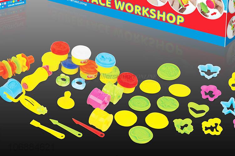 Recent style children educational creative color clay toys with plastic molds