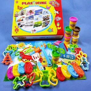 Wholesale custom children educational creative color clay toys with plastic molds