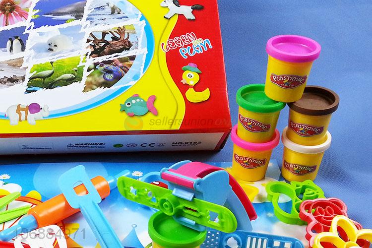 Wholesale custom children educational creative color clay toys with plastic molds