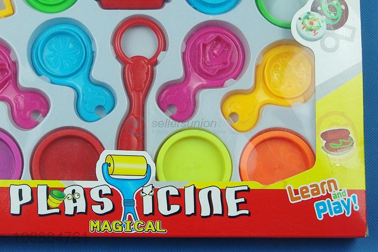 Premium quality children educational creative color clay toys with plastic molds