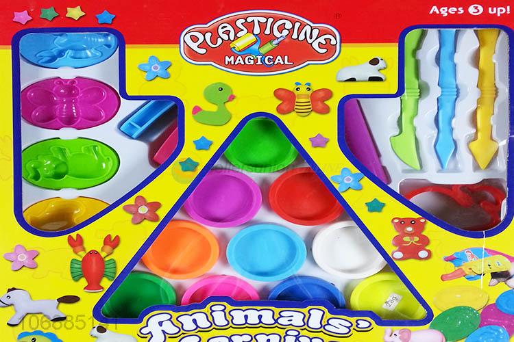 Best sale educational diy colorful plasticine toy and clay molds kit