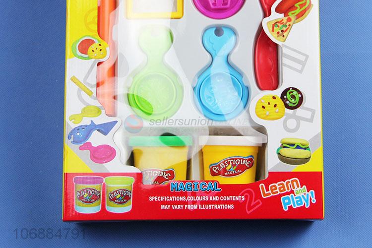 Latest arrival educational diy colorful plasticine toy and clay molds kit