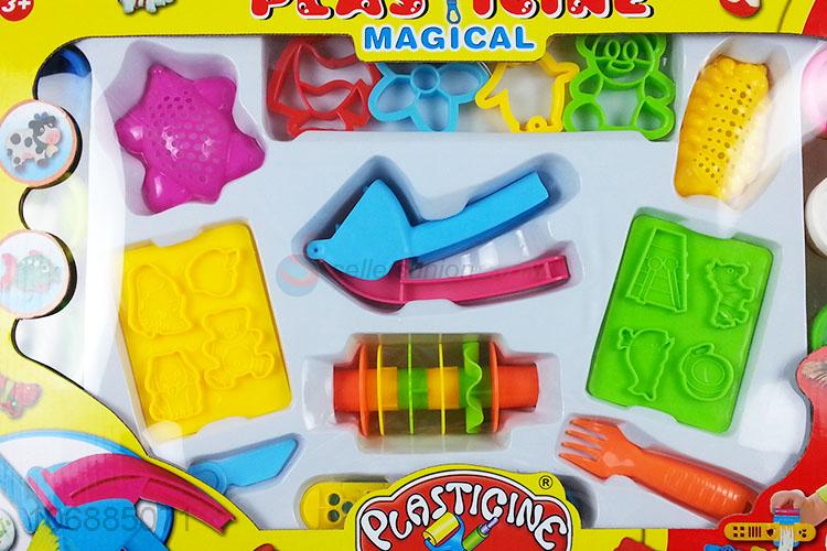 Hot sale educational diy colorful plasticine toy and clay molds kit