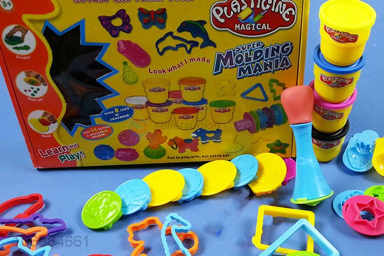 Reasonable price non-toxic kids plasticine modeling clay toys with clay tools