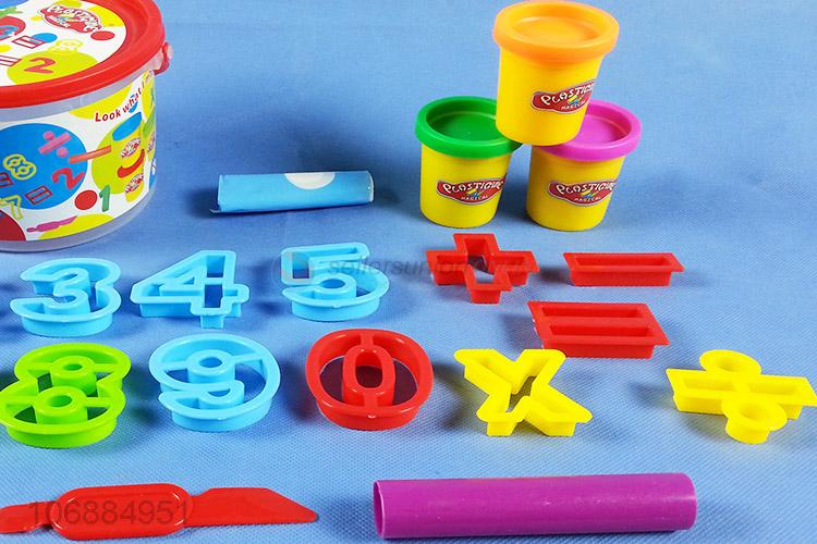 High quality intelligent colored plasticine play dough molds for children