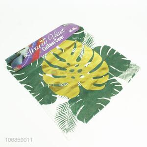 Wholesale hottest plant leaves printed bolster case
