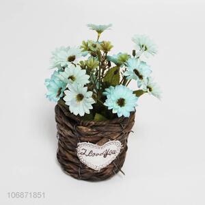 Unique design artificial flower plant simulation decoration with vine pot