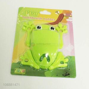 Good sale cartoon frog shaped plastic toothbrush holder