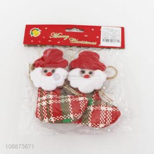 Cartoon Design 2 Pieces Christmas Decorative Ornament