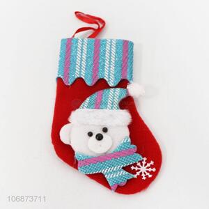 Custom Colorful Christmas Socks Decorative Ornament