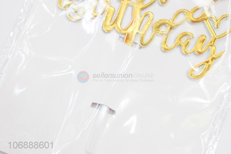 Latest arrival birthday cake decoration laser cut cake toppers