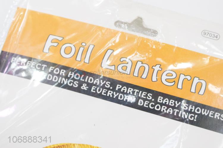 High quality holiday party decoration hanging foil paper lantern