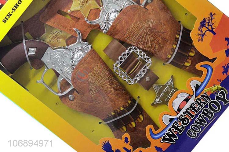 Classic Design Six-Shooter Cowboy Gun Set For Kids